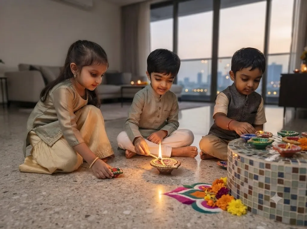 Diwali diya decoration